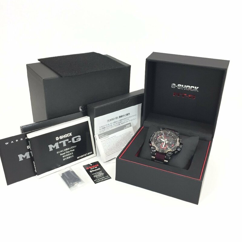 5825-60【 CASIO 】 極美品 カシオ G-SHOCK MT-G メンズ 腕時計 MTG-B3000BD-1AJF Bluetooth 搭載 電波ソーラー