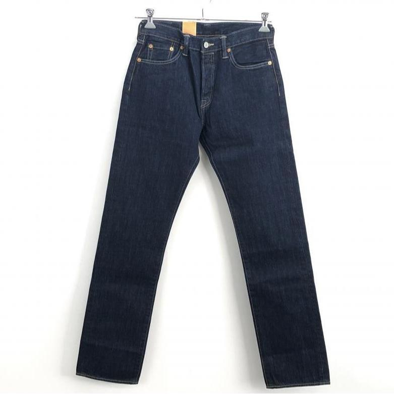 【中古】LEVI'S ストレートジーンズ デニムパンツ 30 ネイビー リーバイス[240010410172]