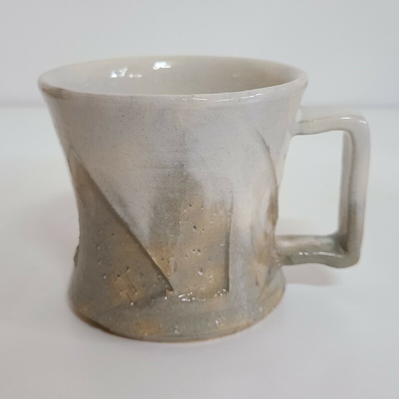 萩焼　マグカップ　マグ　未使用　コーヒーカップ　(av88)