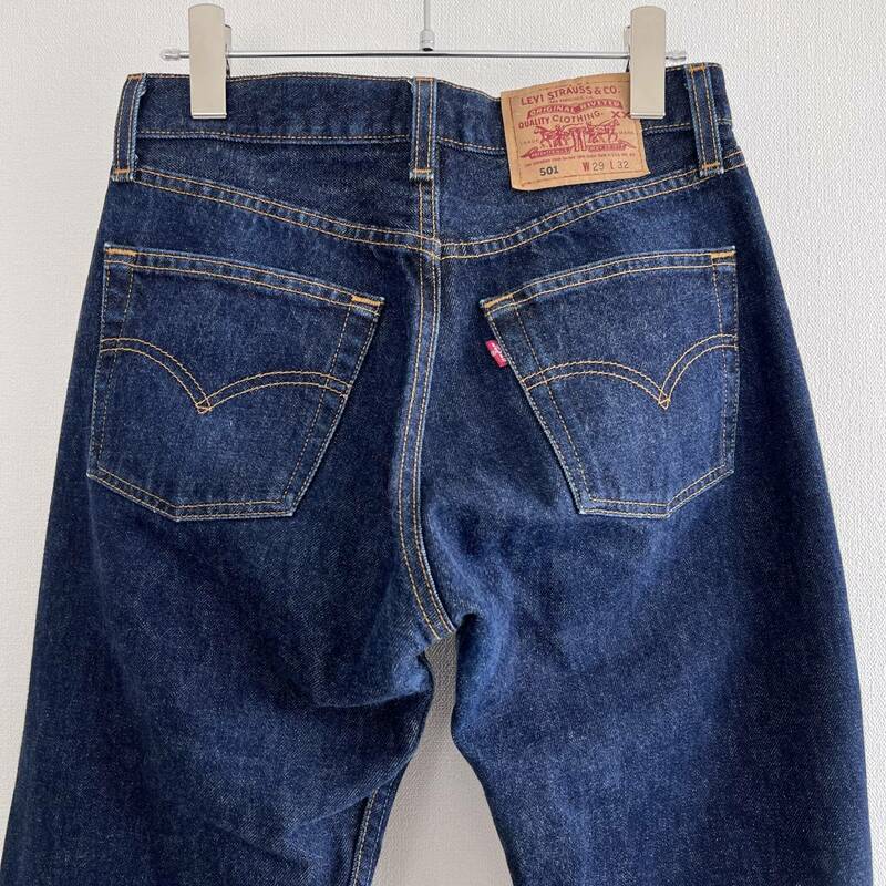 00s USA製 Levi's リーバイス 501 濃紺 W29 L32 デニムパンツ 美品