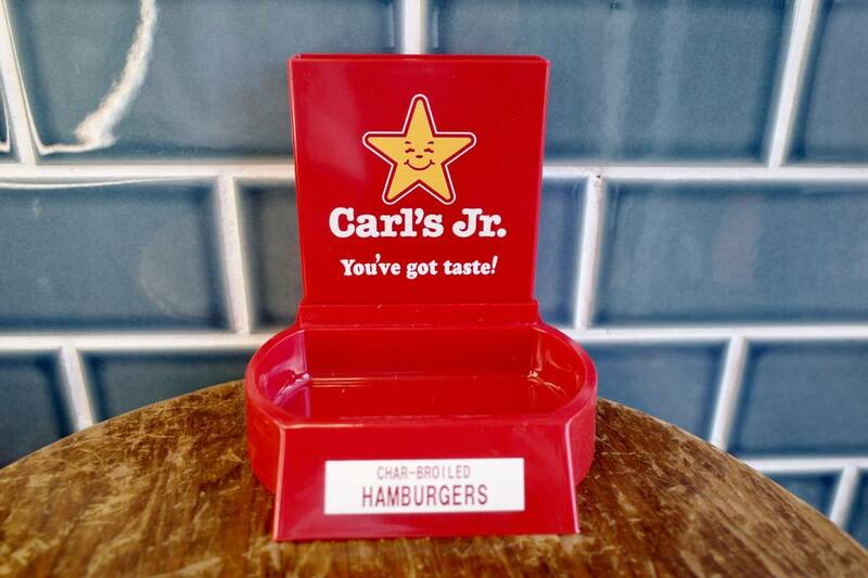新品　Carl's Jr 　カールスジュニア　ペンスタンド　小物置き　トレー　鍵おき　世田谷ベース　インテリア　ハンバーガー　店舗什器