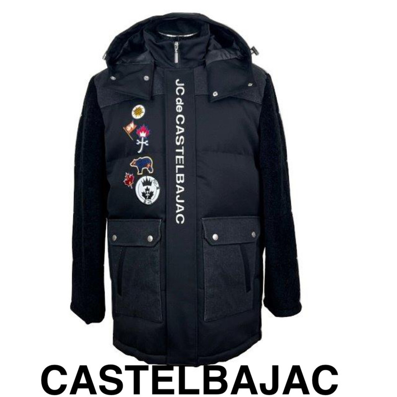 30％OFF　カステルバジャック　CASTELBAJAC　ダウンコート　ハーフコート　防寒　メンズコート　LLサイズ　7212412113-3　クロ