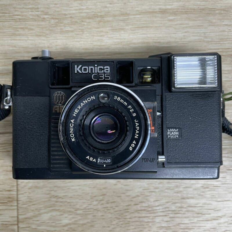 コニカ KONICA C35 HEXANON 38mm F2.8 コンパクトフィルムカメラ【管2328R】