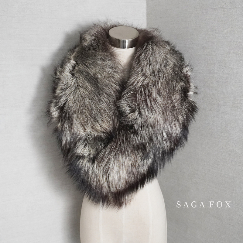 サガ フォックス SAGA FOX ファー ティペット 襟巻 洋装 和装 小物 着物 毛皮 ストール ショール グレー 系 ファッション