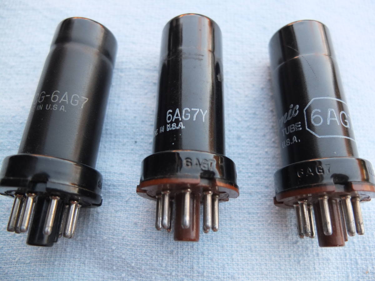 真空管　６AG７（メタル管）３本　ジャンク品