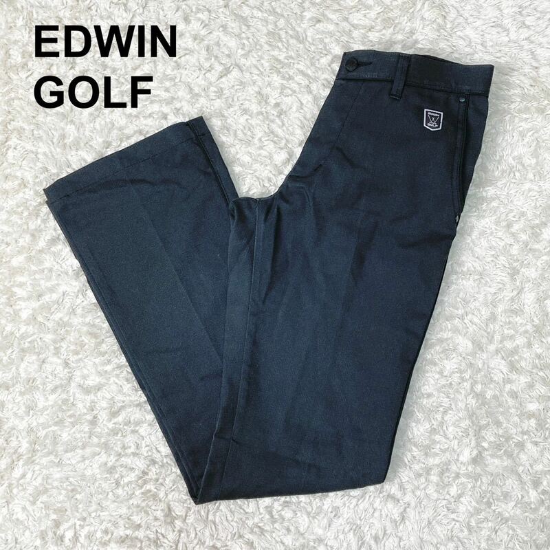 EDWIN GOLF エドウィン ゴルフ パンツ M(W78) ゴルフウェア ブラック メンズ B112314-87