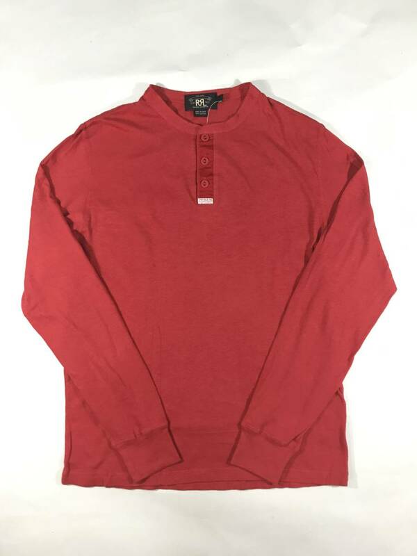 新品 14011 Lサイズ サーマル RRL ダブルアールエル polo ralph lauren ロングスリーブ ヘンリーネック red