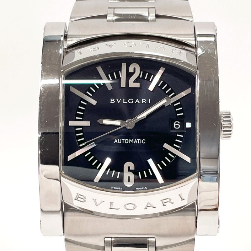 ブルガリ BVLGARI 腕時計 AA48S アショーマ ステンレススチール シルバー グレー 自動巻き メンズ