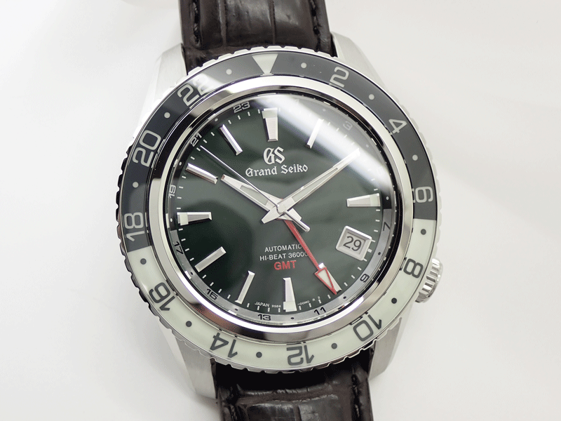【未使用】グランドセイコー Grand Seiko スポーツコレクション メカニカル GMT SBGJ239 9S86-00K0 緑 腕時計自動巻 ギャラ無