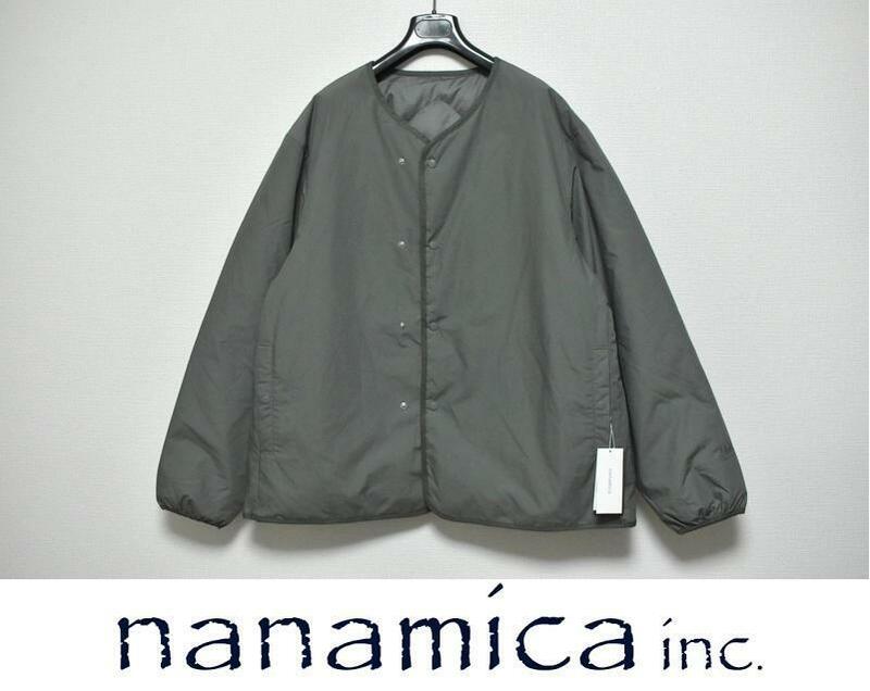 【即決】新品 nanamica ナナミカ リバーシブル ダウン カーディガン XL SUAF269 Sage Green ★