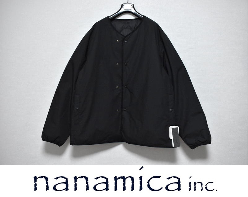 【送料無料】新品 nanamica ナナミカ リバーシブル ダウン カーディガン L SUAF269 ブラック ★