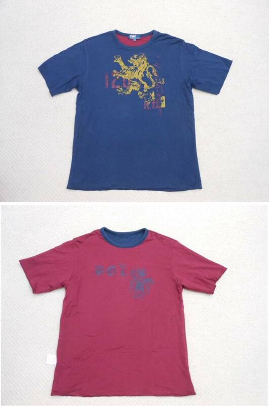 POLO RALPH LAUREN ポロ ラルフローレン★綿100％ かっこいい リバーシブル 半袖Tシャツ 美品 150cm