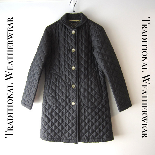 美品　Traditional Weatherwear／トラディショナルウェザーウェア　キルティングジャケット　中綿入り