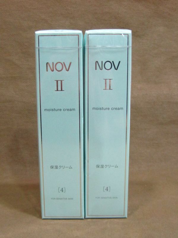 M9-667■即決 未開封品 ノエビア NOV ノブ Ⅱ モイスチュアクリーム 保湿クリーム 50g まとめて 計2本