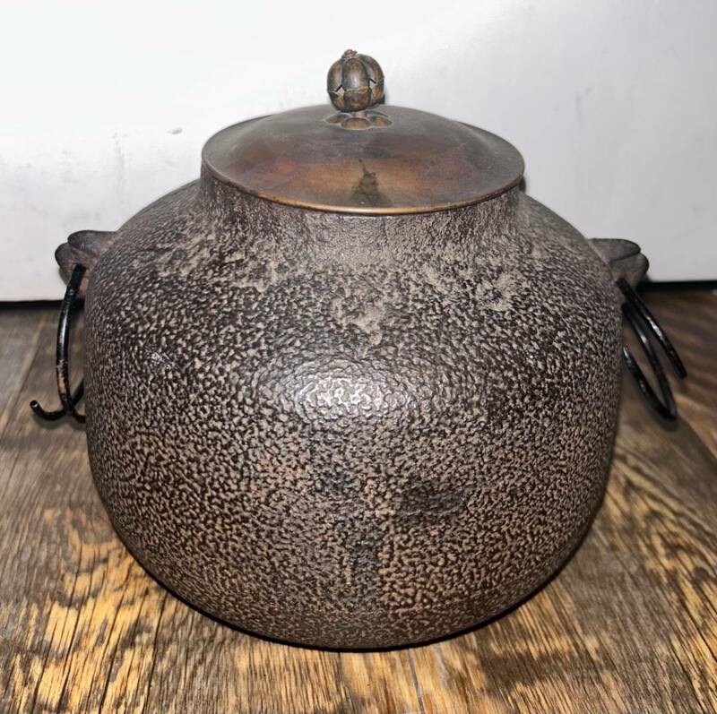 【No.106】茶道具 茶道 茶釜 鉄瓶 風炉釜 中古品 茶器 鉄器 現状品