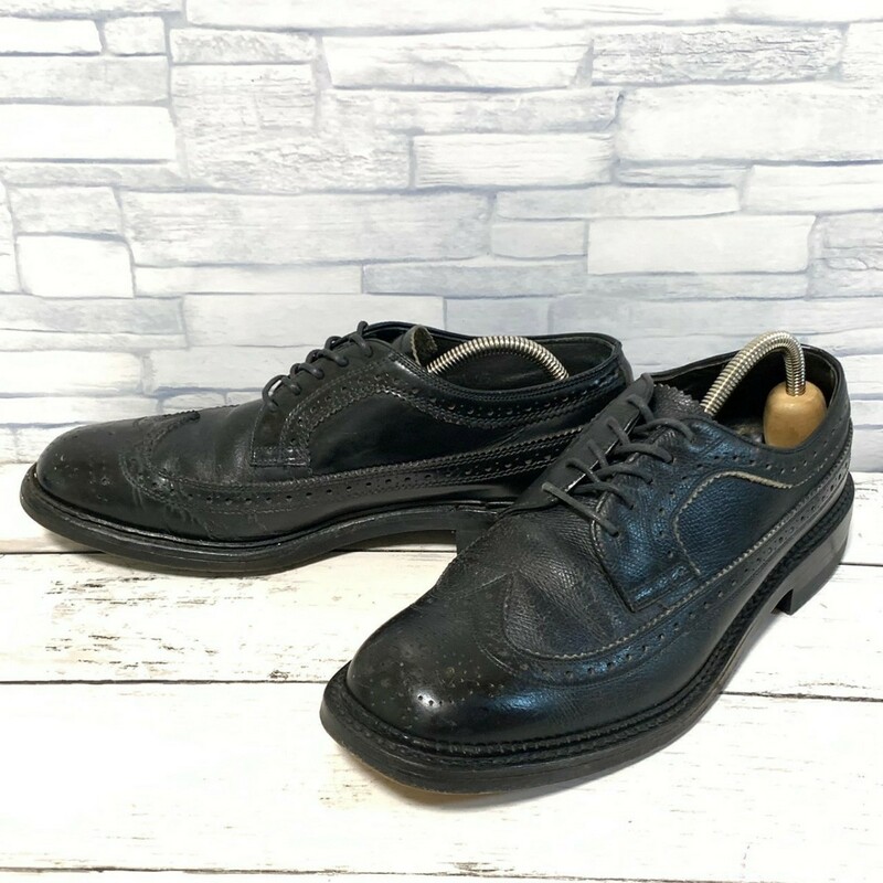 R4999bE REGAL リーガル ビジネスシューズ ブラック サイズ24EE (24cm位) メンズ ウイングチップ ESTABLISHED1880 革靴 通勤 通学 