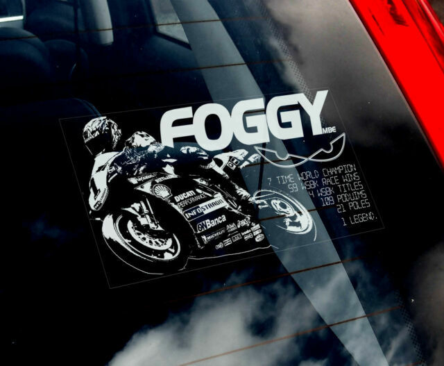 ◆送料無料【カール・フォガティ Carl 'Foggy' Fogarty】外張り カーステッカー 180×100mm@外貼り カー ステッカー シール MotoGP B1 3069