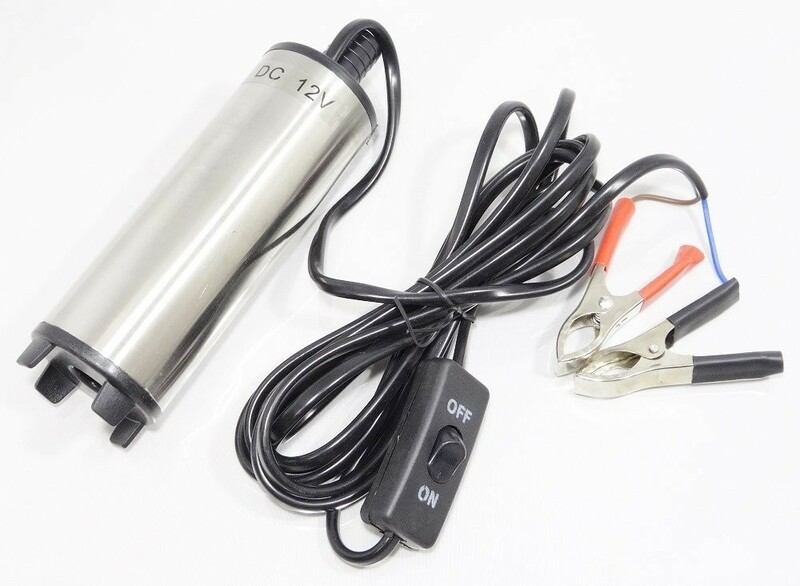 水中ポンプ 24V 小型 バッテリー クランプ Aタイプ 汚水 給油 灯油 給水 海水 水槽 簡易包装