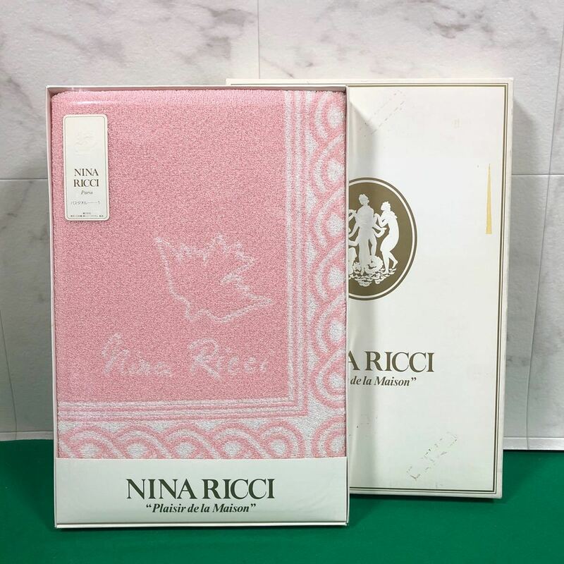 【未使用品】Nina Ricci ニナリッチ バスタオル 綿 100 日本製 タオル ブランド ピンク 可愛い 贈り物 女性受け