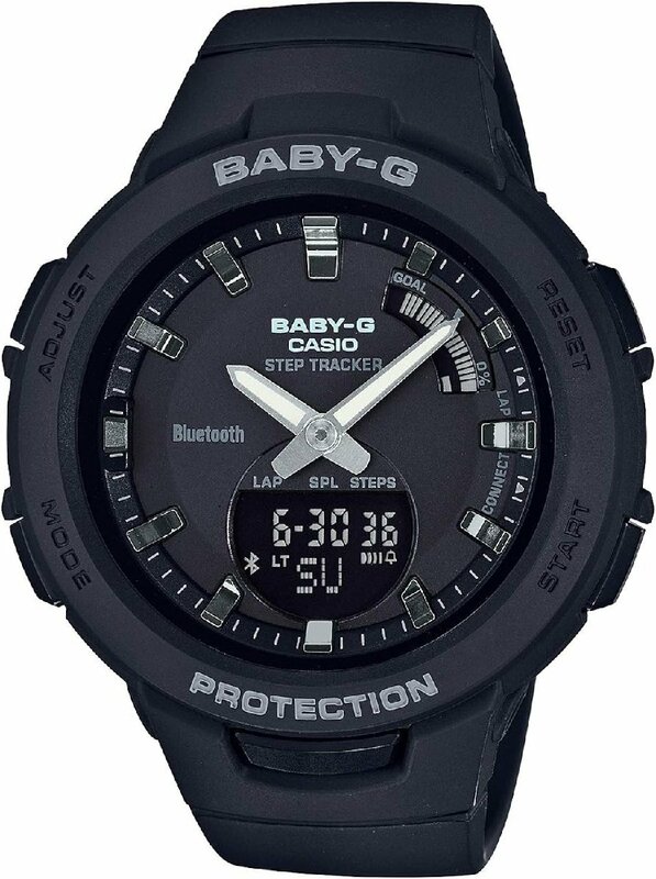 Baby-g CASIO G-SQUAD BSA-B100-1A ブラック Bluetooth スマホ連動