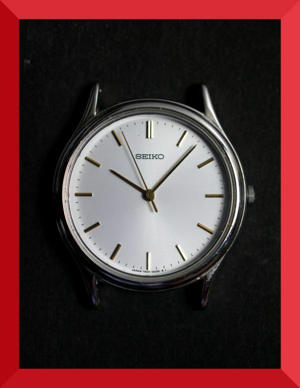 セイコー SEIKO クォーツ 3針 7N01-6020 男性用 メンズ 腕時計 W435 稼働品