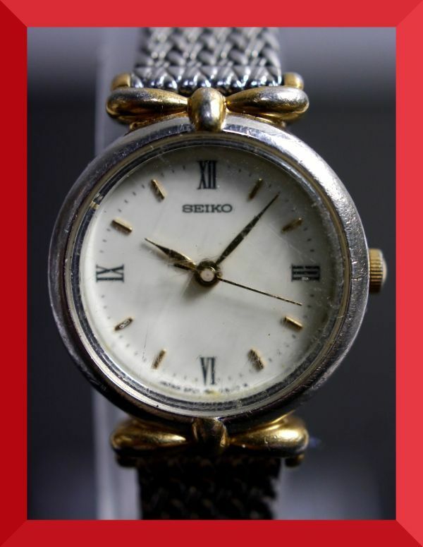 セイコー SEIKO クォーツ 3針 純正ベルト 2P21-0260 女性用 レディース 腕時計 W438