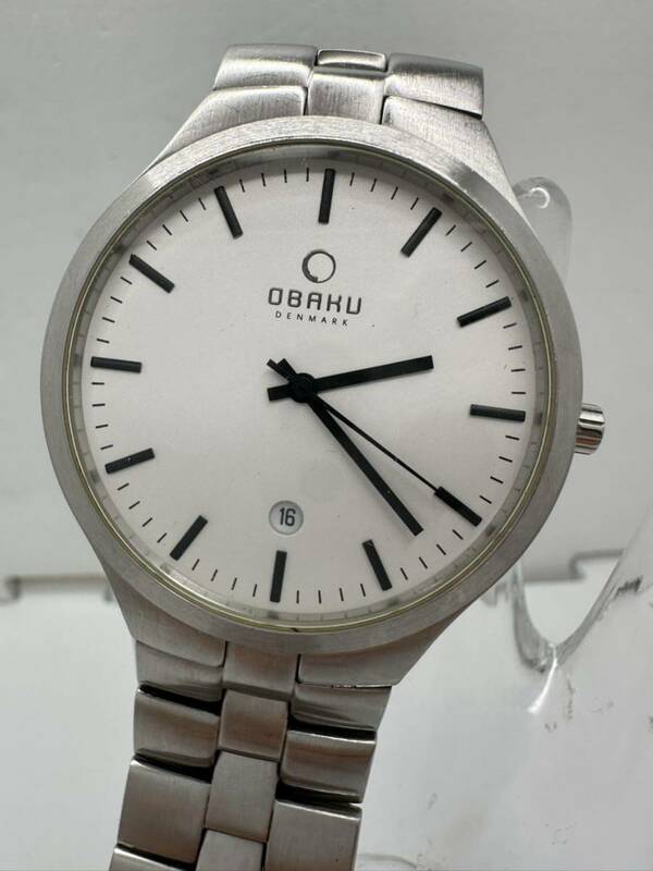 【OBAKU】クォーツ　腕時計 中古品　電池交換済み　稼動品　わけあり60-10