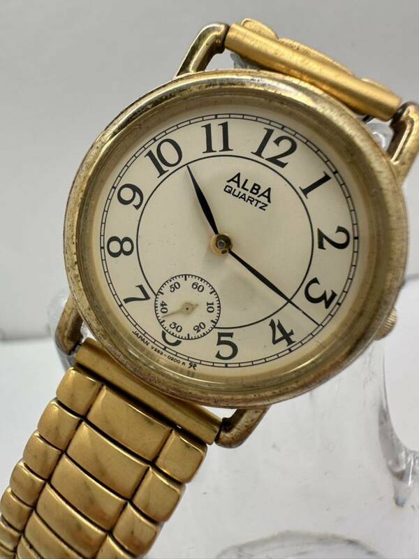 【SEIKO】ALBA クォーツ　腕時計 中古品 電池交換済み　稼動品　わけあり　63-6