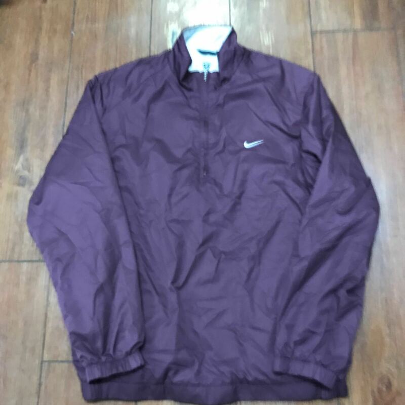 90s NIKE GOLF ナイキ ゴルフ L ナイロンジャケット ハーフジップ プルオーバー a1