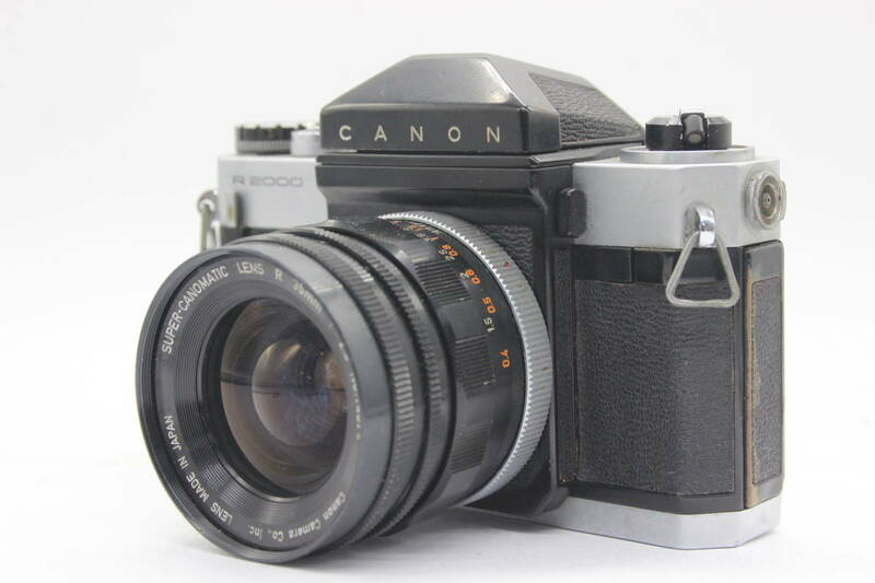 【訳あり品】 キャノン Canon Canonflex R2000 Super-Canomatic R 35mm F2.5 ボディレンズセット s4142