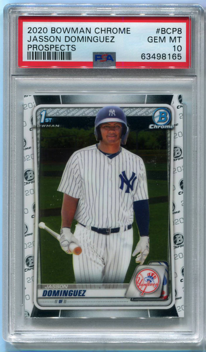 2020 Bowman Chrome Prospects BCP-8 Jasson Dominguez PSA 10