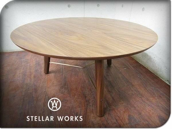 新品/未使用品/STELLAR WORKS/高級/Utility Coffee Table/Neri＆Hu/ウォールナット/ステンレススチール/コーヒーテーブル/140834円/ft8497m