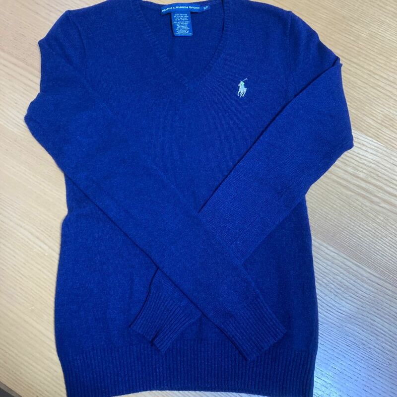 ラルフローレンスポーツ　セーター サイズS/P 紺