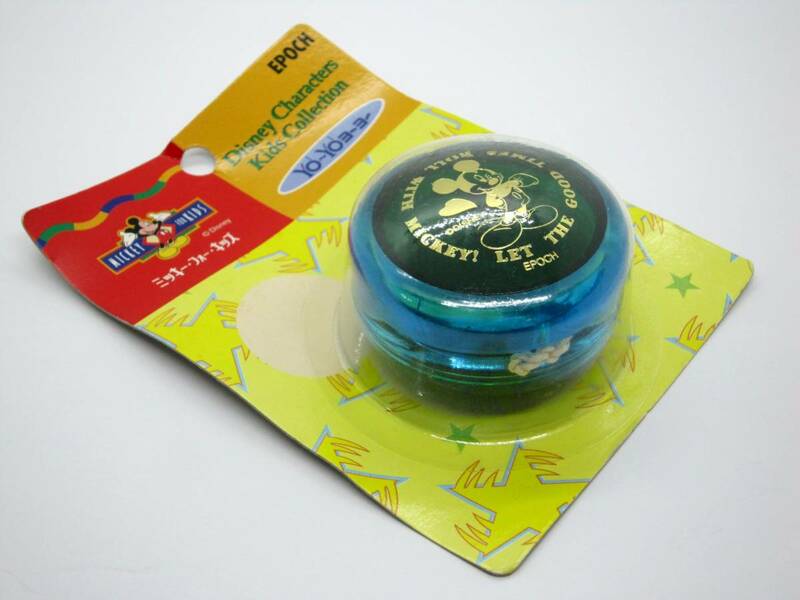 希少 エポック社 ミッキーマウス ヨーヨー 緑 EPOCH YO-YO MICKEY FOR KIDS Disney Characters Kids Collection 1997 MADE IN JAPAN