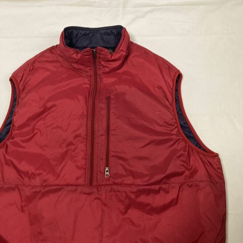 希少 XLサイズ USA製【1996・廃盤】極美品 patagonia パフボール・ベスト ( レッド / パープル ) Puffball Vest ダスパーカ MARS米軍タブ無