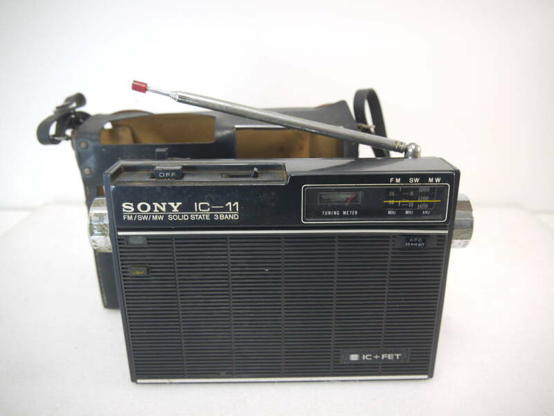 428 SONY ICF-110B 11トランジスタラジオ FM/SW/MW 3バンドラジオ ソニー アンティーク ラジオ