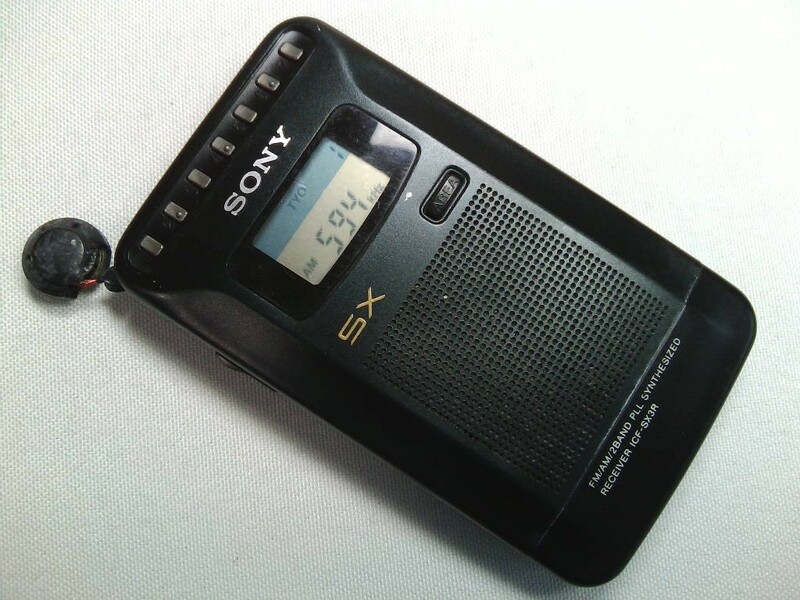 SONY　ソニー　FM/AMポケットラジオ　ICF-SX3R　日本製★ジャンク