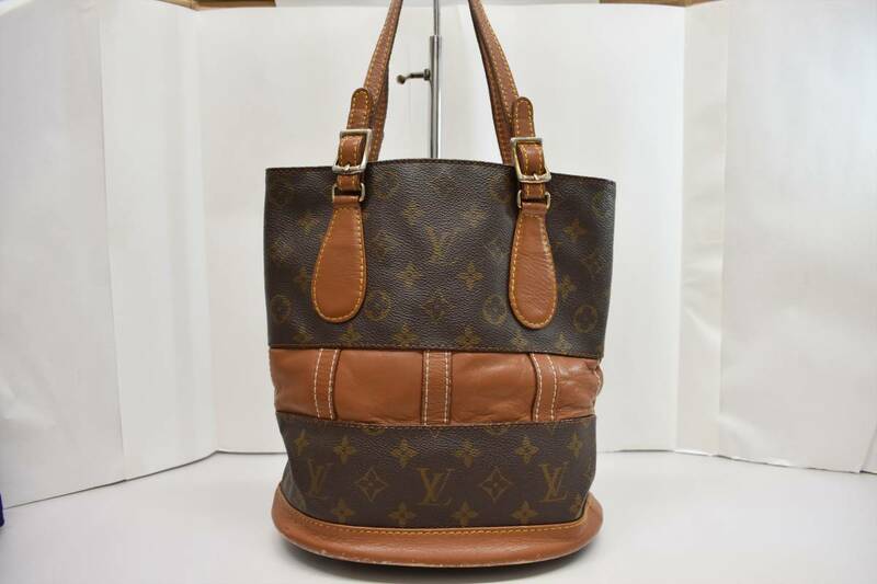 中古 LOUIS VUITTON ルイヴィトン T42238 モノグラム バケットPM USA バケツ型 ハンドバッグ トートバッグ