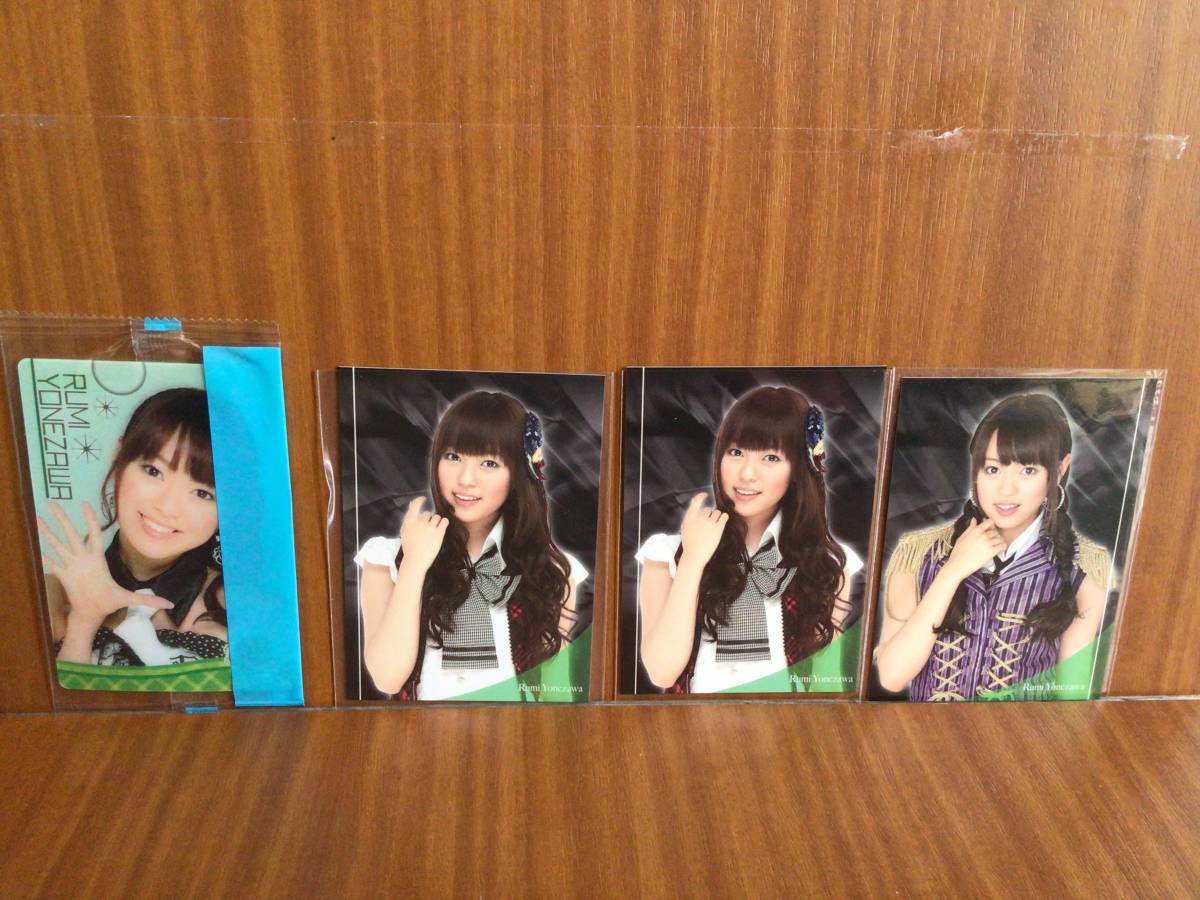 新品、中古★AKB48オフィシャル トレーディングカード 森永ウエハースカード セブンイレブン限定含む 4枚Set 米沢瑠美