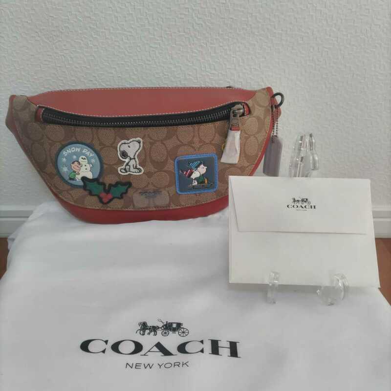 COACH コーチ ボディバッグ ショルダー スヌーピー コラボ 新作