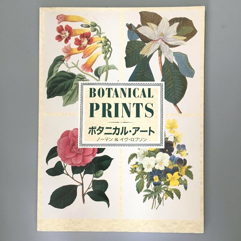 大型本『Botanical prints　ボタニカル・アート』　ノーマン&イヴ・ロブソン　　作品集 画集 植物画 ボタニカルアート