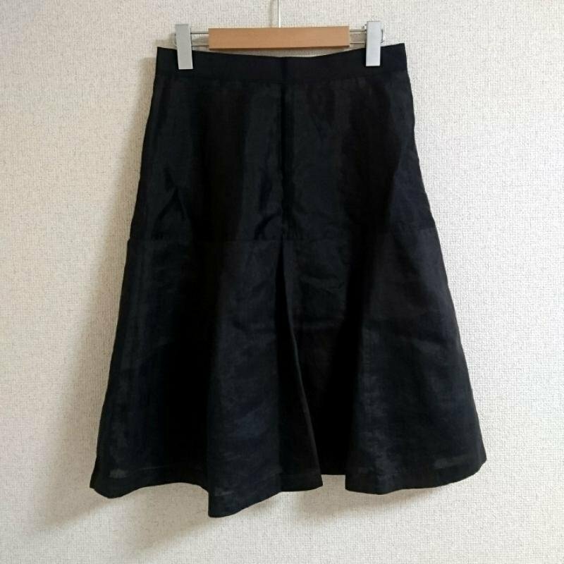 mila schon 40 ミラ・ショーン スカート ひざ丈スカート リネン混 Skirt Medium Skirt 黒 / ブラック / 10036933