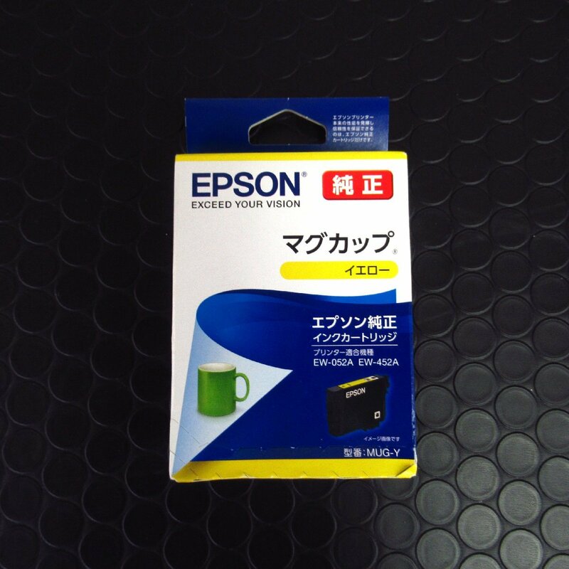 【新品】　イエロー　EPSON エプソン　純正インク （マグカップ） （MUG-Y）黄色　インクカートリッジ　1個