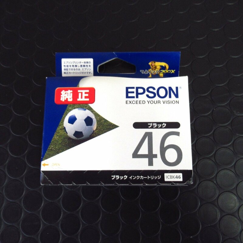 【新品】　ブラック　EPSON エプソン　純正インク （サッカーボール） （ICBK46）　黒　インクカートリッジ　1個