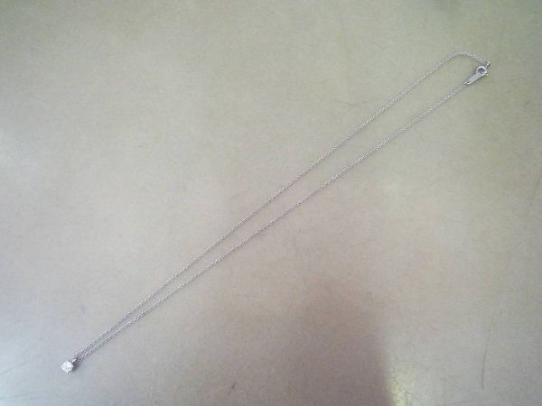 TIFFANY&Co. ティファニー PT950 ソリティア ダイヤ ネックレス