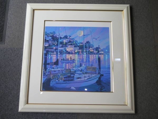 版画 シルクスクリーン 笹倉鉄平 「ウィンドソング」