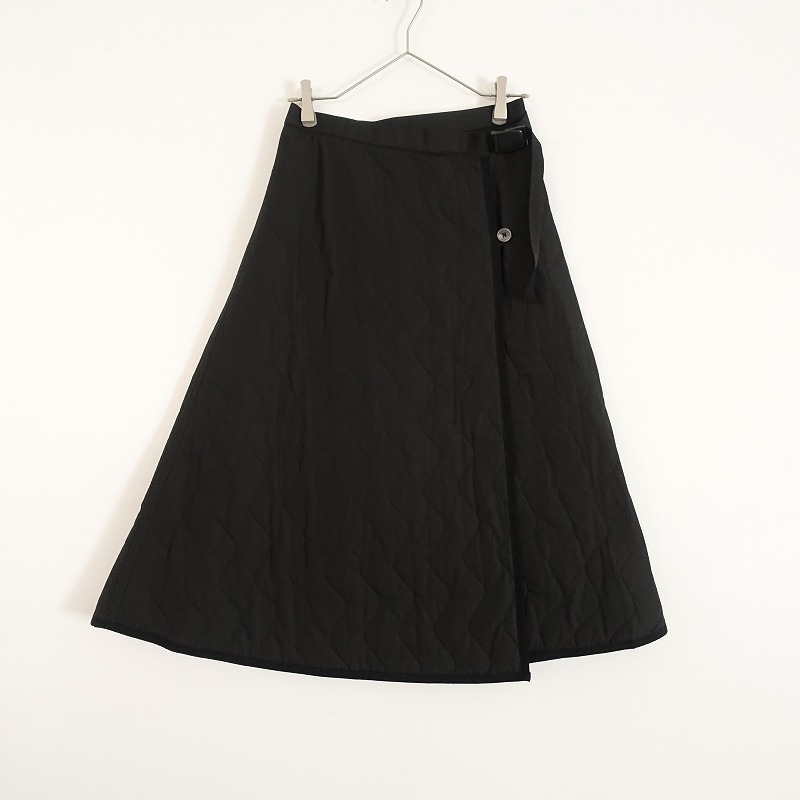 //【定価3.5万】ワイドットバイノルディスク Y(dot) BY NORDISK *THINDOWN QUILT SKIRT キルトスカート*F黒(sk1-2310-391)【50K32】