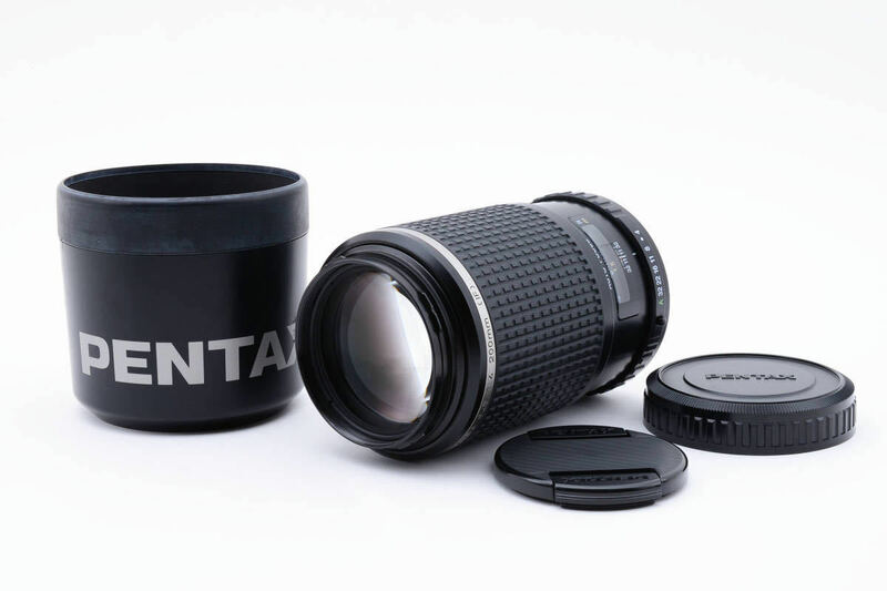 ★並品★ PENTAX ペンタックス SMC PENTAX-FA 645 200mm F4 645マウント 望遠レンズ レンズフード付き #2605