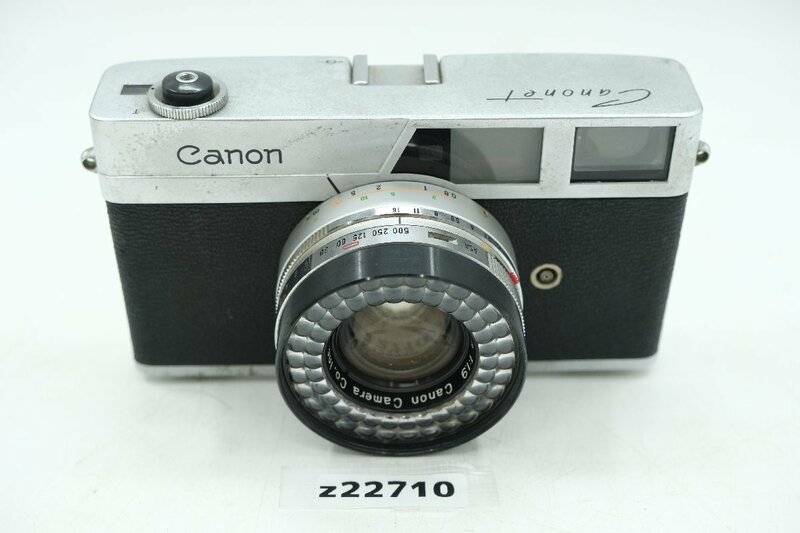 【z22710】Canon キャノン Canonet キャノネット フィルムカメラ レンズ SE 45mm 1:1.9 格安スタート