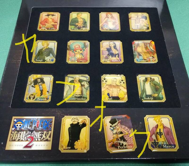 *特典* 中古 ONE PIECE 海賊無双2 ピンバッジ 15種類 ピンバッチディスプレイブックレット ワンピース